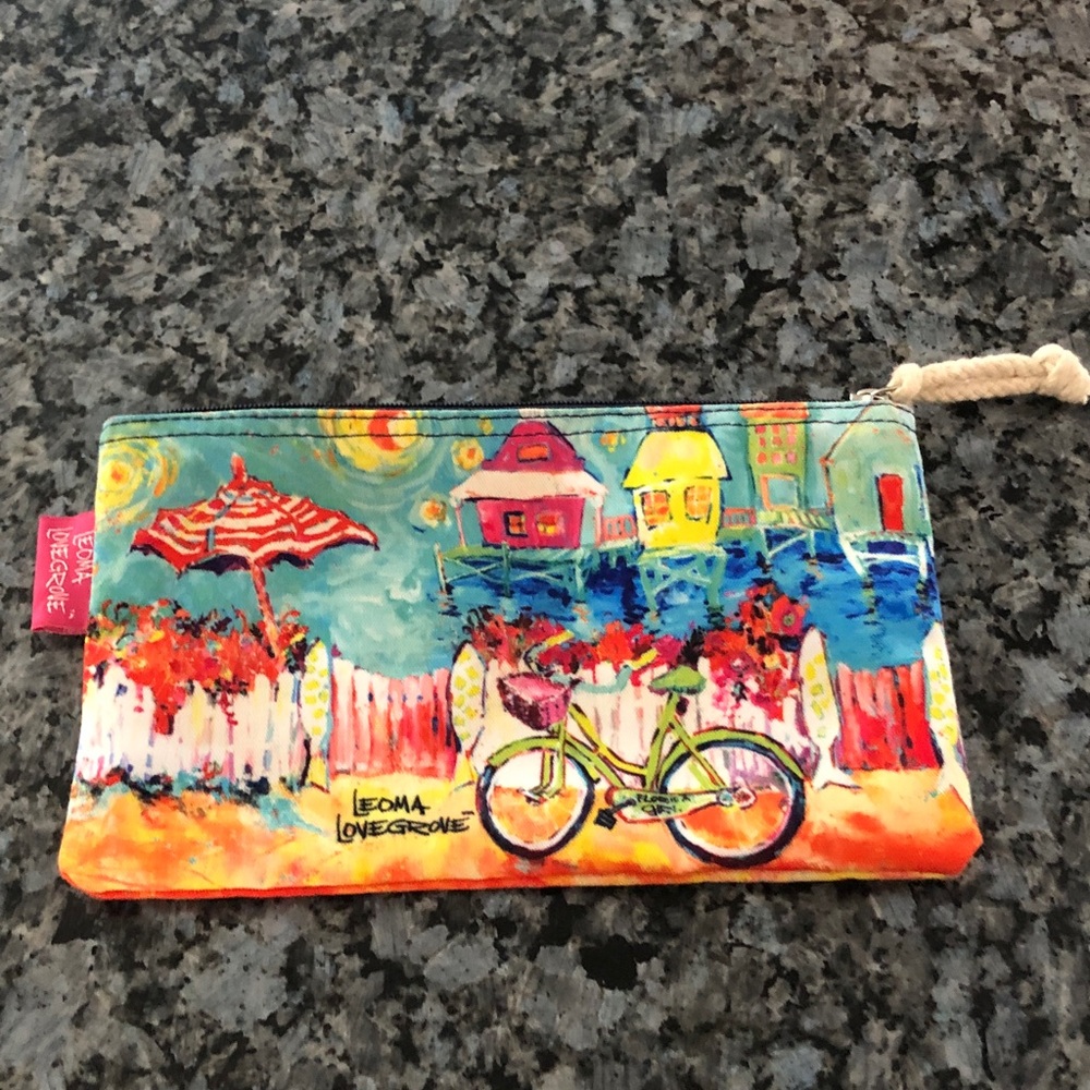 Leoma Lovegrove Watercolour portrait zip bag